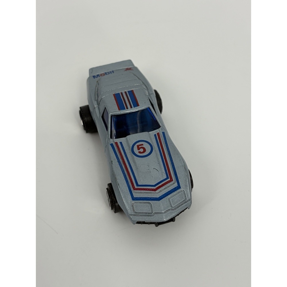 Vintage Chevy Corvette Diecast Pull Back Leaping Toy Car Made in Hong Kong